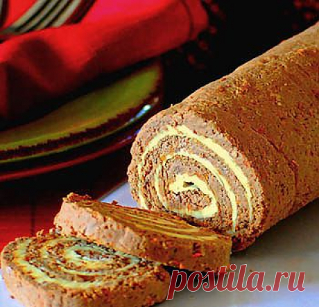 Рулет из печени и сыра - Холодные закуски . 1001 ЕДА вкусные рецепты с фото!