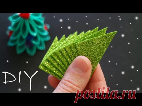 Чудесная НАСТОЛЬНАЯ 🎄 Елочка 🎄 из фоамирана 🎄Рождество 🎄Новый год