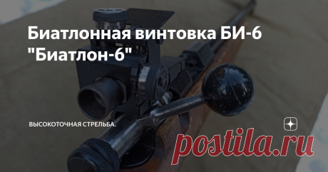 Биатлонная винтовка БИ-6 "Биатлон-6" Биатлон - гордость советского и российского спорта. Оружие в Биатлоне прошло долгий и интересный путь.