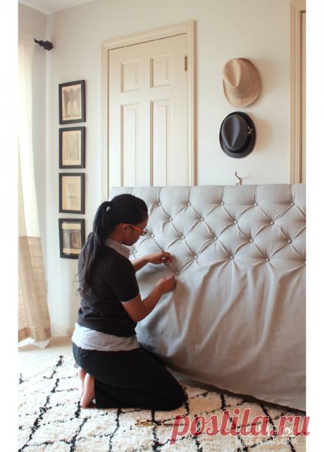 Делаем интерьер дороже: мягкое изголовье кровати своими руками – Своими руками