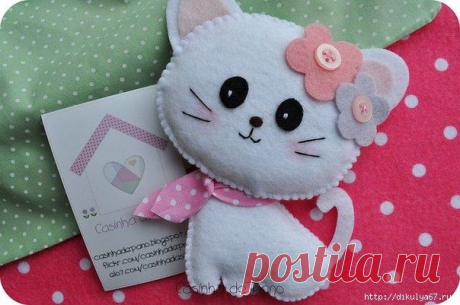 Кошечки из фетра. Шаблоны