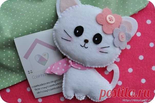 Кошечки из фетра. Шаблоны