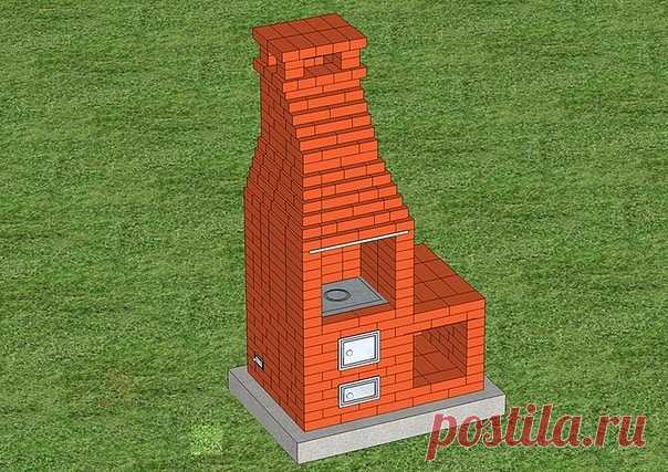 Печь-барбекю из кирпича
Основными материалами для монолитной плиты являются: бетон, арматурные сетки.
Для устройства фундамента достаточно применить бетон по прочности на сжатие В15 (М200). Приготовить его можно, соблюдая пропорцию:
Цемент М 400 — 1 часть.
Щебень или гравий, крупность которого должна быть меньше 30 мм — 4 части.
Песок — 2 части.
Примеси в песке глины, органических частиц, слюды, а также пылевидных включений должны составлять не более 10% от его объ...