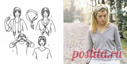 Повяжем на голову платки. шарфы