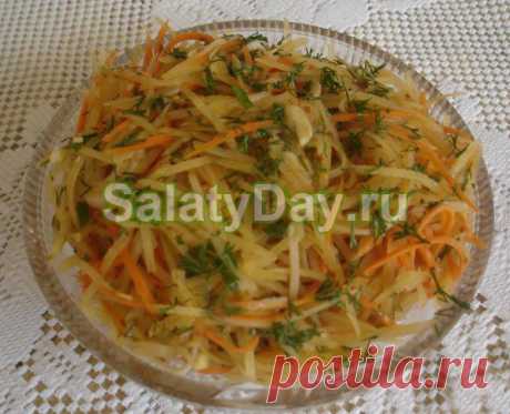 Салаты из сырой картошки