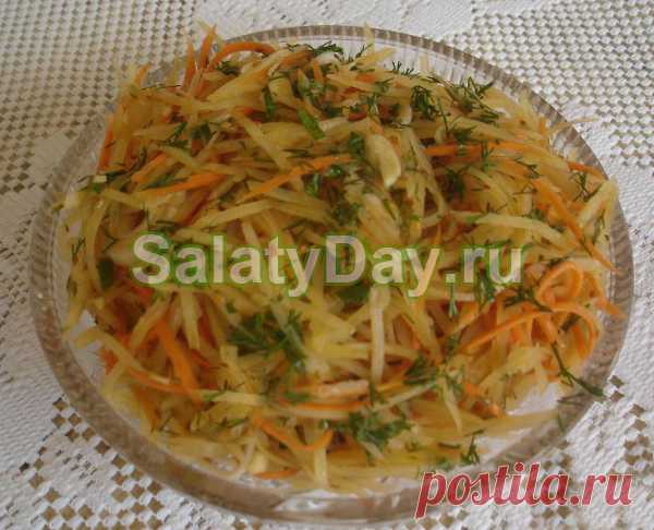 Салаты из сырой картошки