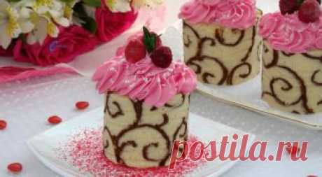 Ажурные пирожные с малиновым джемом — Фактор Вкуса