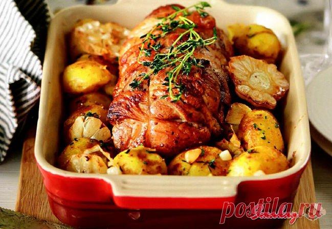 Жиго с чесноком и картофелем » Смакуй - кулинарные рецепты со всего света!