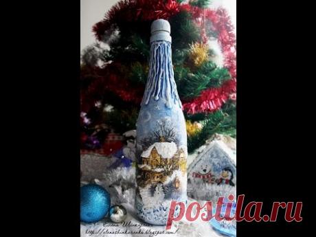 Мастер-класс по декору бутылки