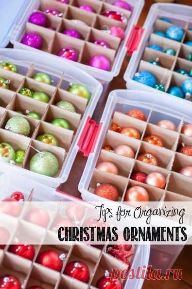 (1) Christmas Ornament Organizing