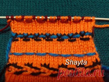 Узоры спицами к мужскому жакету Shayta. Мастер-класс.