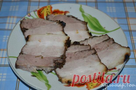 Куриная грудинка, как копченая