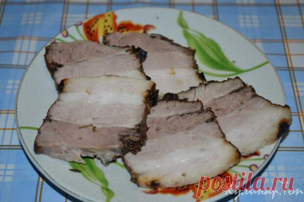 Куриная грудинка, как копченая