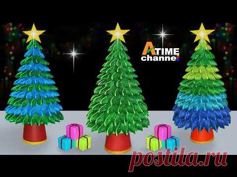 Christmas tree making at home | Beautiful Christmas Tree Ideas | DIY Xmas tree Tutorial | tabletop - YouTube