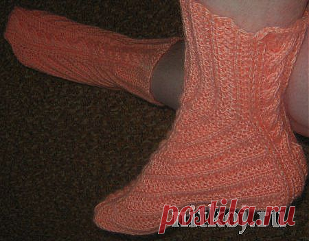 Вязаные носки бумеранг » Ниткой - вязаные вещи для вашего дома, вязание крючком, вязание спицами, схемы вязания