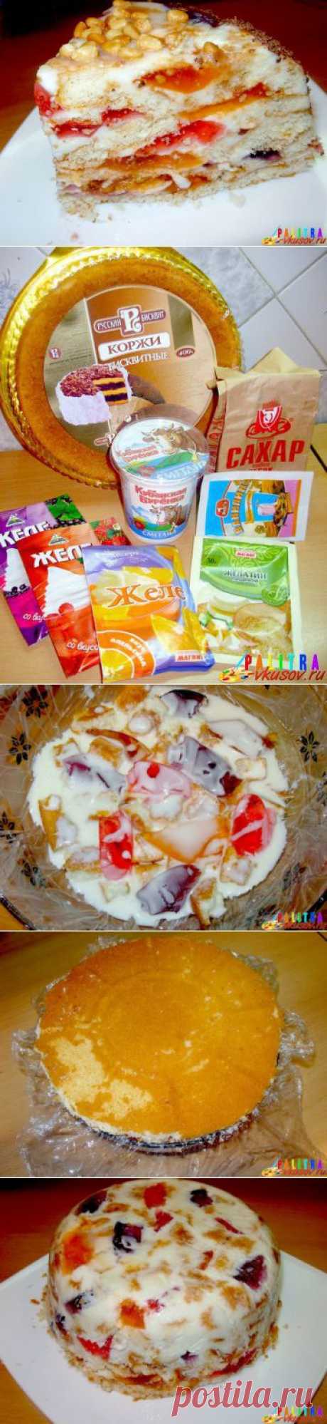 Желейный Торт «Битое Стекло» - все просто, но очень вкусно