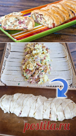 Омлет По-царски в слоеном тесте к завтраку