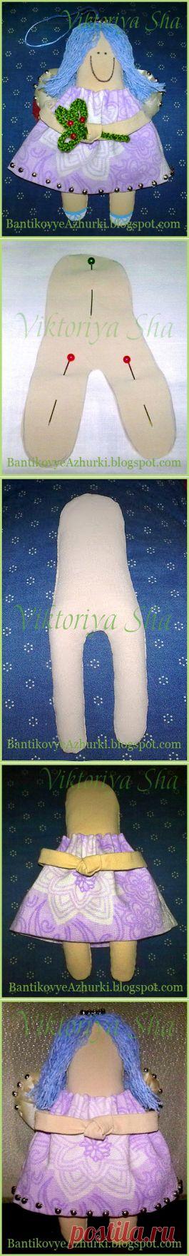 BantikovyeAzhurki.blogspot.com: Рождественский ангелочек - маленькая добрая куколка.