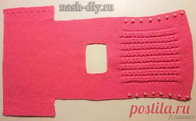 ЖИЛЕТ ОДНИМ ПОЛОТНОМ СПИЦАМИ НУЖНЫ ВСЕГО ДВЕ МЕРКИ,
описание: http://nash-diy.ru/vjazanie-dlja-detej/teplye-detskie-koftochki/794-zhilet-odnim-polotnom-spicami-nuzhny-vsego-dve-merki.html