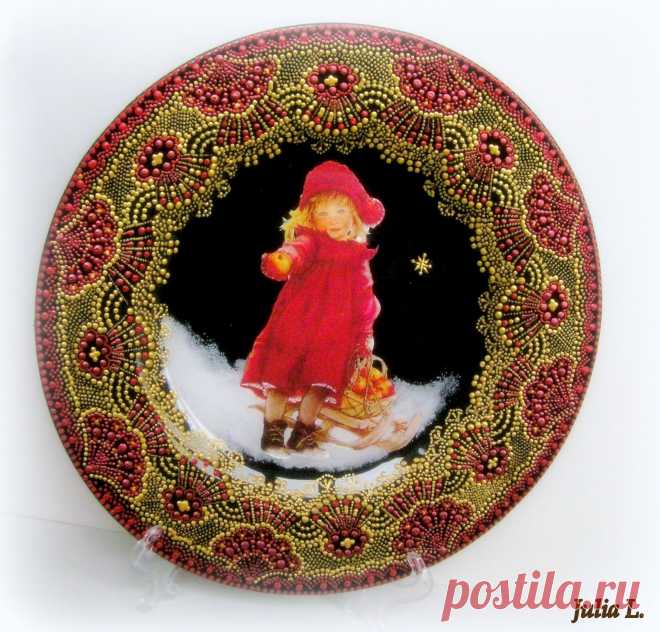 Тарелка "Рождественская звезда"