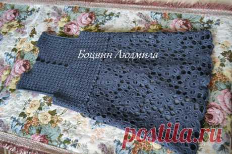 Сарафан крючком из мотивов - запись пользователя Людмила (Luda_Bot) в сообществе Рукоделие - Babyblog.ru