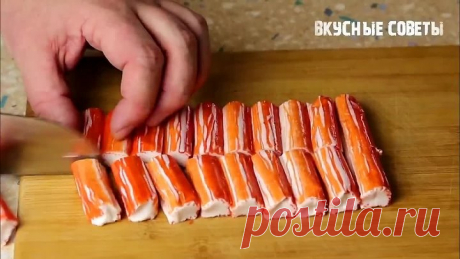 ДВА ХОДОВЫХ салат с КРАБОВЫМИ палочками!