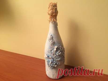 Декорирование новогоднего шампанского. ( Decoration of New Year's champagne).