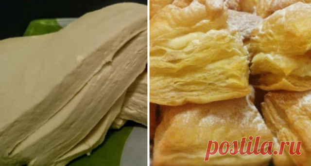 Рецепт быстрого слоеного теста. 
Приготовить вкусное, нежное слоеное тесто для различных десертов можно простым способом.