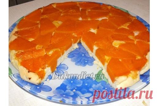 Перевёртыш (пирог с тыквой)

Начинка:
Тыква,
цедра половины апельсина,
сах. зам по вкусу.

Тесто:
рецепт теста я взяла с великолепного рецепта Тирамису от Кара. http://dukandiet.ru/tiramisu/
3 яйца,
2 ст. л. кукурузного крахмала,
заменитель сахара,
1/2 ч.л. разрыхлителя.