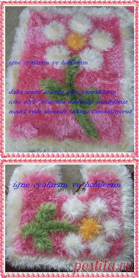 Коврики крючком по мастер классу. Супер!!!.