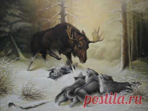 Поединок - картина А.В.Маскаева, продажа картин в Москве, цены | Интернет магазин Арт Вернисаж