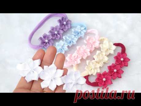 faixa para bebê com flores