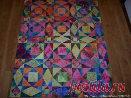 Схема лоскутного одеяла *Шторм на море*.