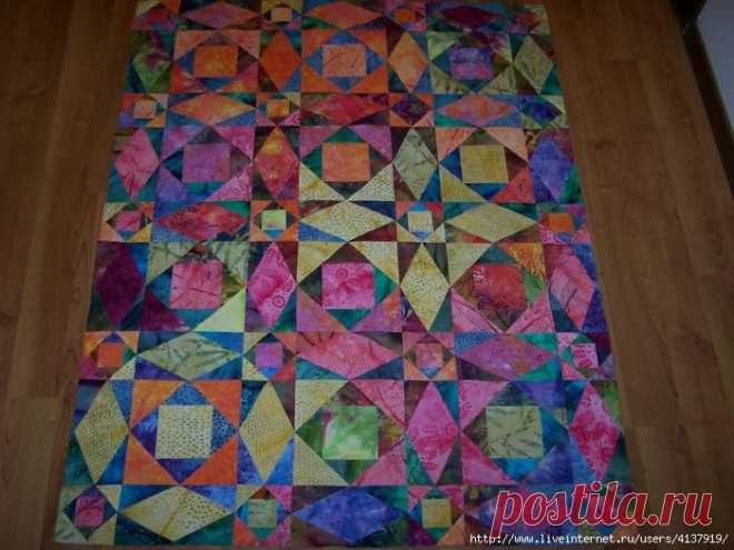 Схема лоскутного одеяла *Шторм на море*.