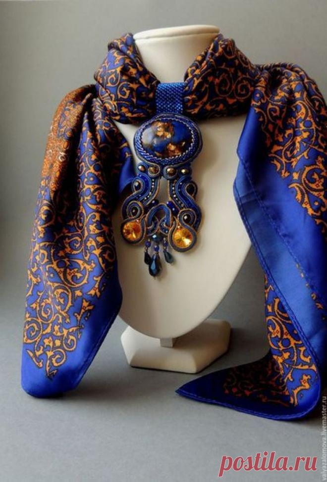 20+ элегантных образов с шарфами и бижутерией