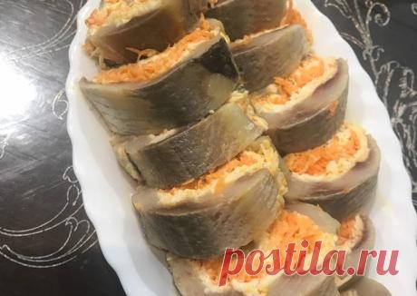 Рулет из сельди