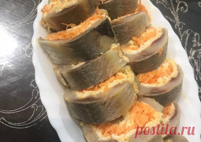 Рулет из сельди