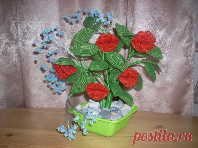 "Губки любимой" Авт. | biser.info - всё о бисере и бисерном творчестве