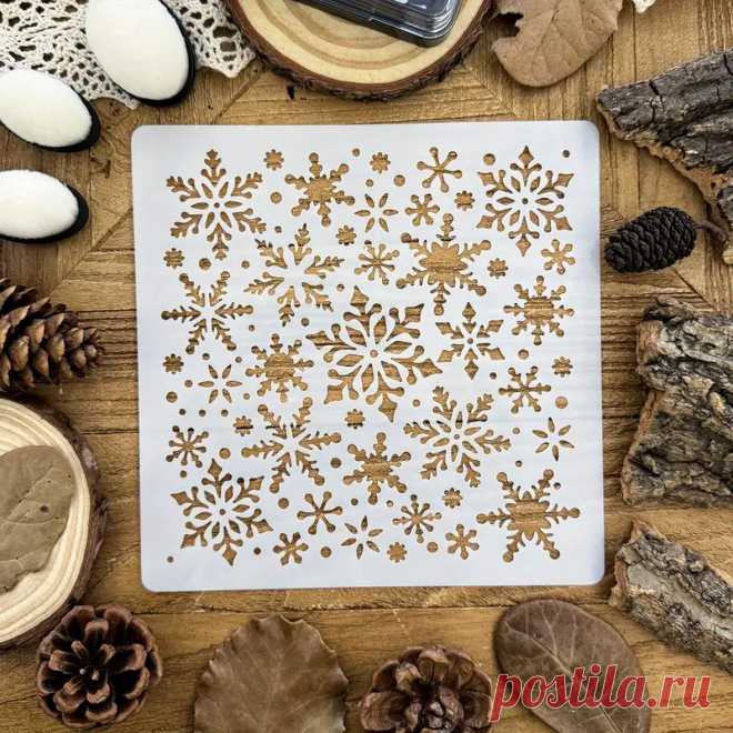 Зимняя Снежинка Кружевной DIY Шаблон для Скрапбукинга - Temu Moldova