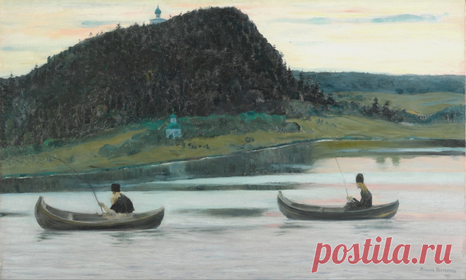 «Молчание», 1903
Холст, масло. 71 x 116 см
Государственная Третьяковская галерея, Москва

Нестеров Михаил Васильевич