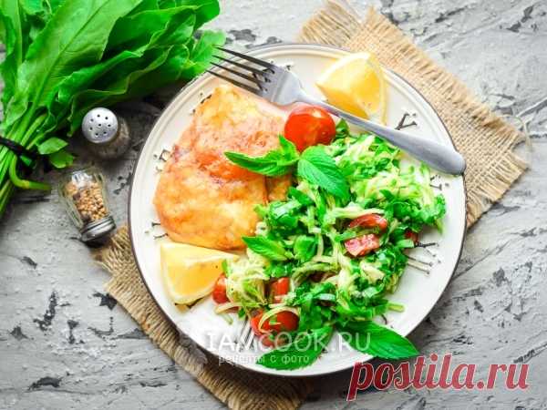 Салат из щавеля с кабачками