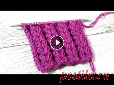 ОЧЕНЬ КРАСИВЫЙ узор для шапки. Объемный узор КОЛОСОК. ОЧЕНЬ КРАСИВЫЙ узор для шапки. Объемный узор КОЛОСОК.Рекомендую посмотреть:Простая и красивая шапка спицами: Узор для ажурной кофты : Пышный узор спиц...