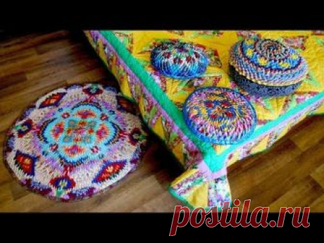 Коврики и подушки из уголков