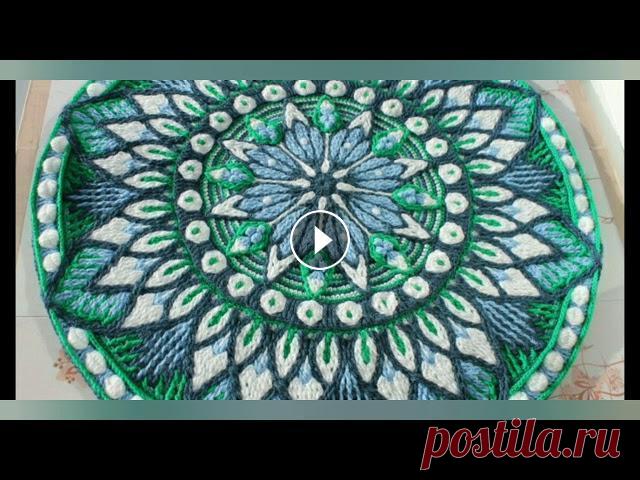 Ч.1 Вязание из пакетов. Коврик МАРТ по МК Евгении Тыченко. Новый проект Предлагаю связать из полиэтиленовых пакетов коврик-мандалу в технике overlay crochet по авторскому мастер-классу Евгении Тыченко - коврик МАРТ! Ссылка...