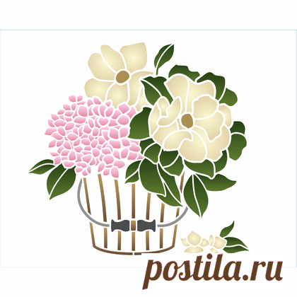 Stencil para Pintura 20 x 25cm - OPA3472 - Flores no Balde - OPA O Stencil ou molde vazado é uma placa de acetato recortada com diversos tipos de desenhos, escolhidos de acordo com a necessidade do tema em que se trabalha.

Modo de usar:
O stencil é fixado com fita crepe ou colas específicas onde se deseja pintar, que pode ser qualquer superfície lisa, como parede, madeira, MDF, tecido, vidro, papel, etc.
Usa-se pincel com pouquíssima tinta para que não borre o desenho, em...