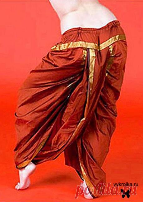 Выкройка восточных штанов шароваров для восточных танцев. Скачать бесплатно выкройку. Страница 0