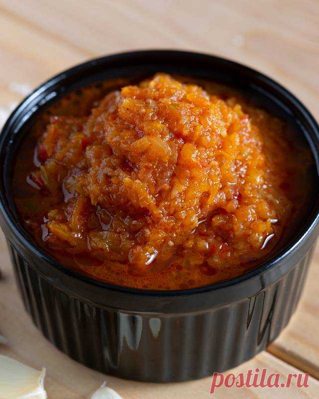 Аджика из моркови на зиму