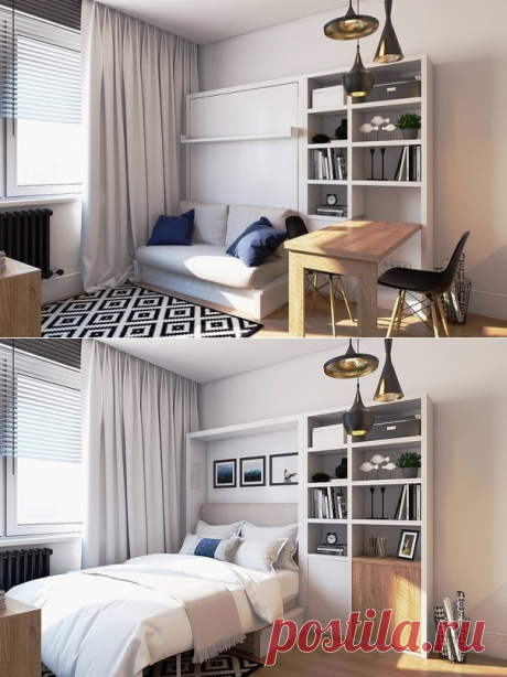 Дизайн интерьера 19 кв.м. - Дизайн интерьеров | Идеи вашего дома | Lodgers