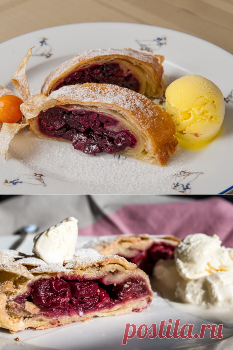 Штрудель с вишней / Простые рецепты