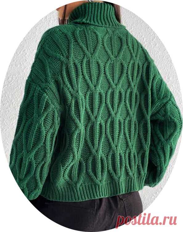 Базовый свитер с узором от Shein. Описание процесса. | Людмила Пряжевская творчество на спицах | Дзен